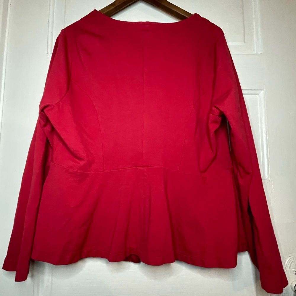 torrid 2 Ponte Knit Peplum Zip Up Jacket - Picture 9 of 12